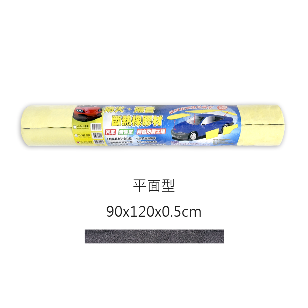 【POWER】YL-941防火橡膠隔音棉平面-5mm